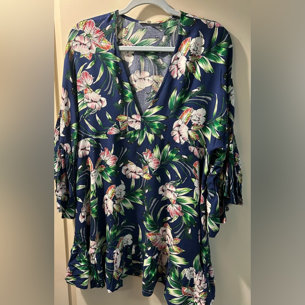 Label of Love Tropical print Coverup
